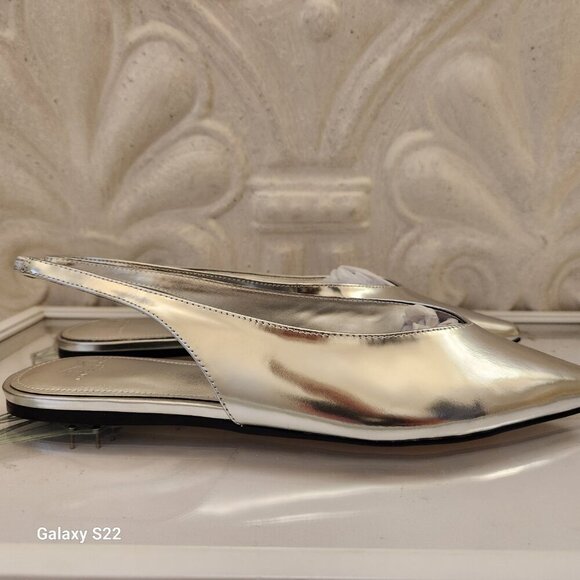 MARC FISHER Graceful Pointed Toe Slingback Flats. Leather. NWOT. Size 9.5 - Picture 3 of 7